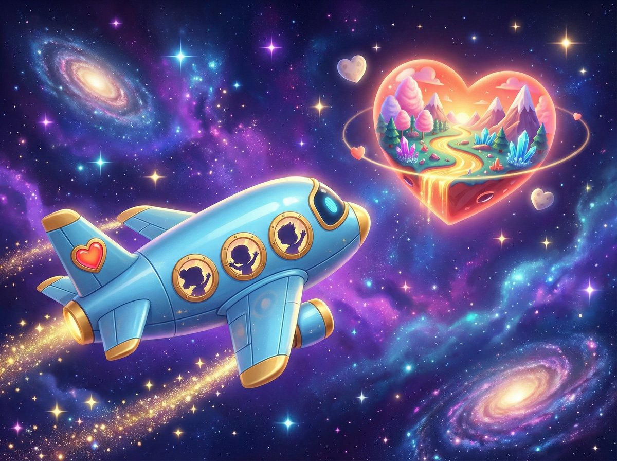 Voando para o Planeta Coração